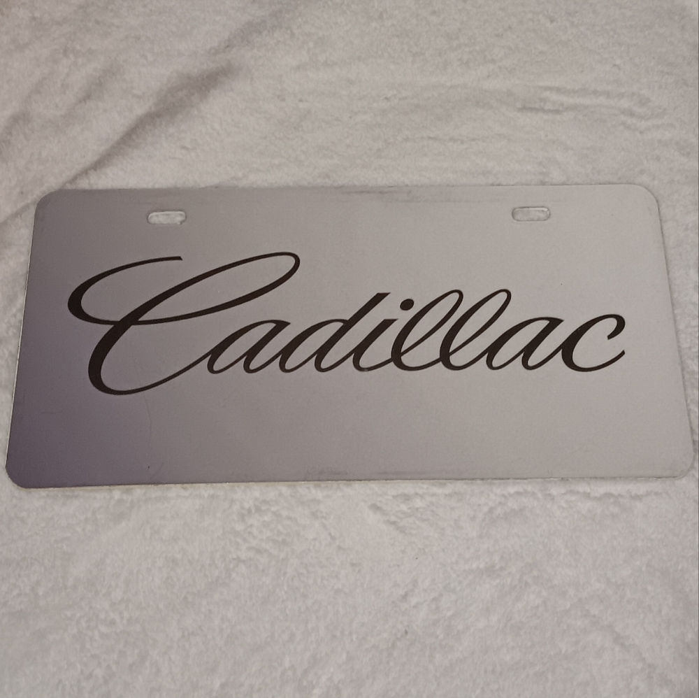 90s Cadillac Vintage License Plate Car Auto